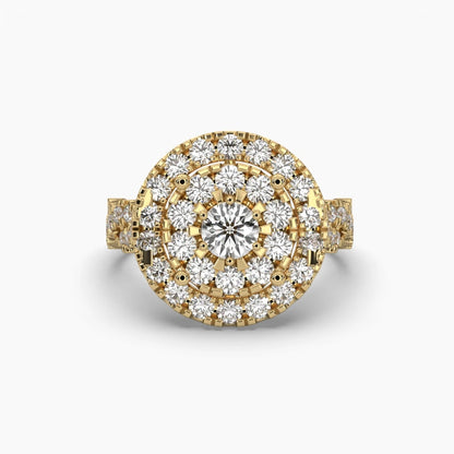 Radiant Halo Ring | 925 Silver Ring