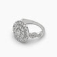 Radiant Halo Ring | 925 Silver Ring