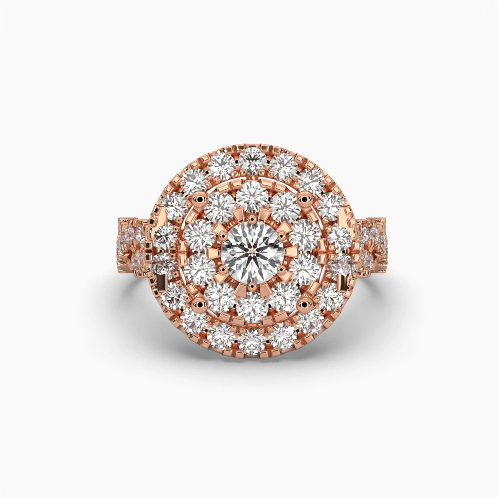 Radiant Halo Ring | 925 Silver Ring